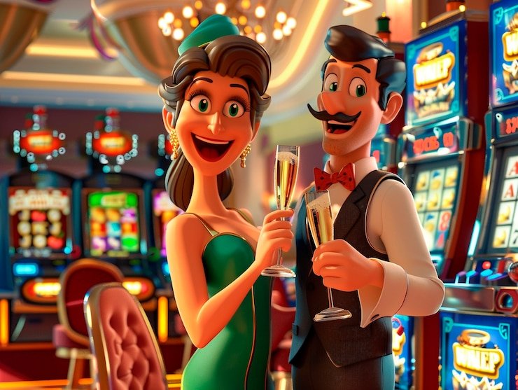 Sugar Rush candy-themed slot symbols and cascading interface